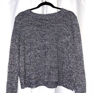 Salt & pepper acrylic knit sweater
